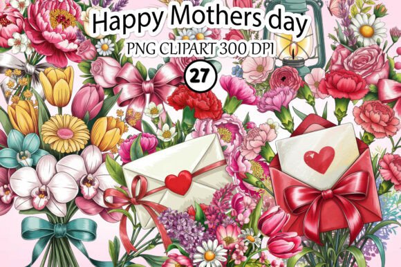 Download Happy Mother's Day Clipart Bundle - Premium Resources
