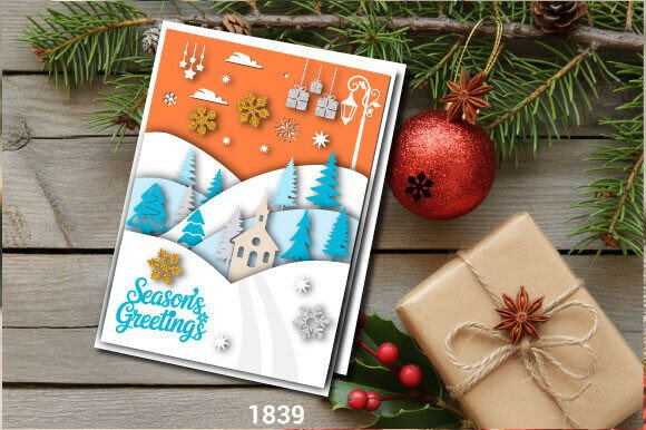 Download Multi Layer Christmas Gift Card SVG 1839 - Christmas gift Collection