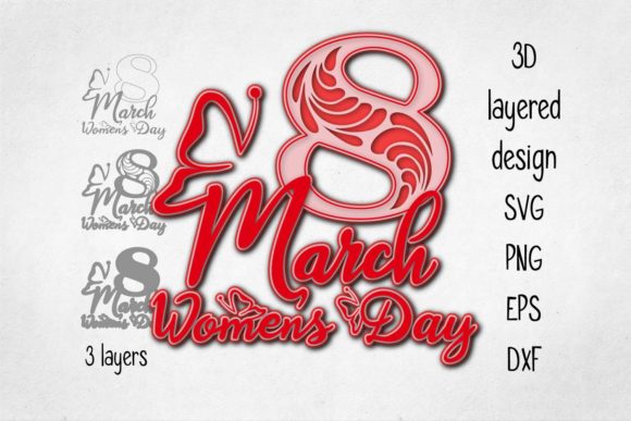 Download Women's Day March 8 Layered&nbsp;&nbsp; - Premium Resources